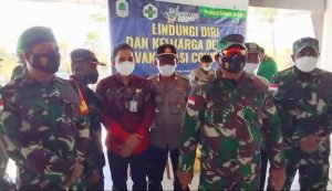 Kunjungan Kerja Dankolakopsrem 121/ABW ke Satgas Yonif 144/JY Di Perbatasan
