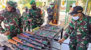 Kunjungan Kerja Dankolakopsrem 121/ABW ke Satgas Yonif 144/JY Di Perbatasan
