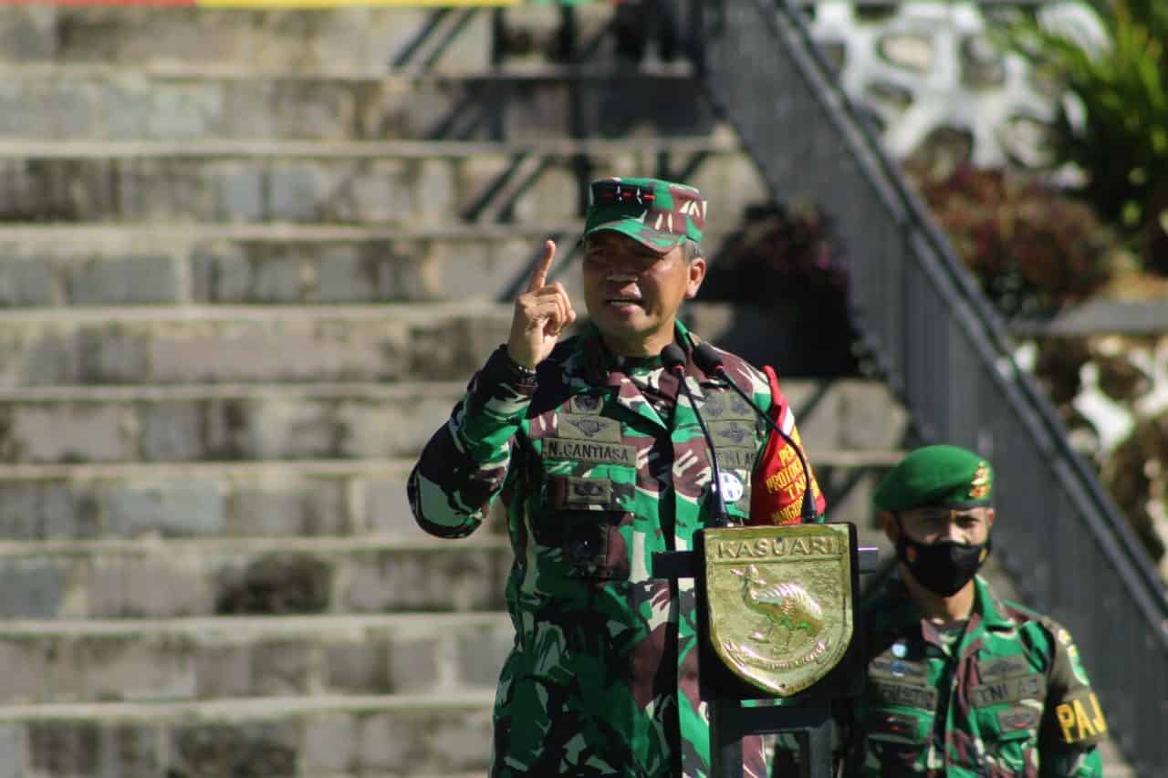 Pangdam XVIII/Kasuari Pimpin Apel Bintara Otsus, : Kalian Prajurit-Prajurit yang Akan Mengawaki TNI AD