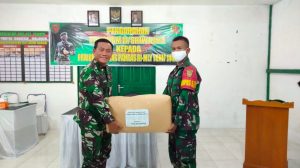 Pangdam II/Sriwijaya Tinjau Satgas Pamtas RI-Malaysia Yonif 144/JY di Sanggau Kalimantan Barat