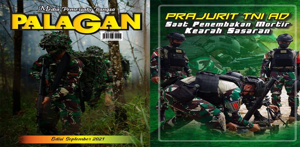 Prajurit TNI AD Saat Penembakan Mortir Kearah Sasaran