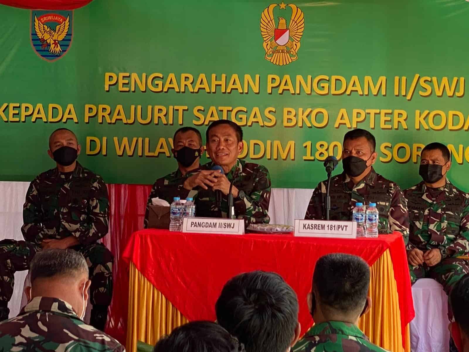 Pangdam II/Sriwijaya Kunjungi Prajuritnya di Papua