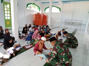 Satgas Pengamanan Maluku Yonarhanud 11/WBY Buka TPA di Negeri Hitu