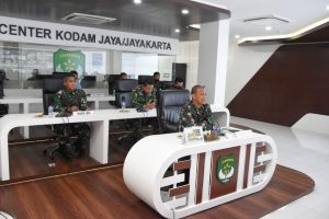 Pangdam Jaya Gelar Rapat Vicon Dengan Seluruh Pejabat jajaran Kodam Jaya Guna Antisipasi Bencana Banjir