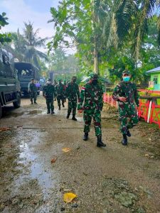 Tim Wasops Sopsad Kunjungi Satgas Pamtas Yonif Mekanis 512/QY di Sektor Utara Papua