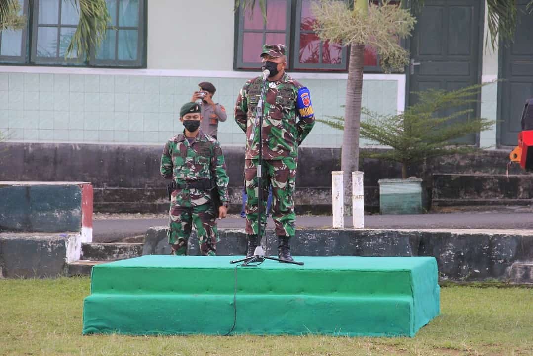 Kasrem 152/Baabullah Pimpin Apel Gelar Pasukan Pengamanan VVIP Kunker Dr. Drs. H. Muhammad Jusuf Kalla