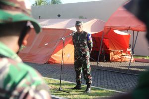 TNI dan Instansi Pemerintah Daerah Maluku Utara Gelar Latihan Penanggulangan Bencana Alam