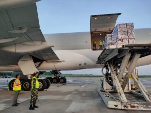 Danrem 162/WB Pantau Packing Kembali Logistik IATC dan WSBK