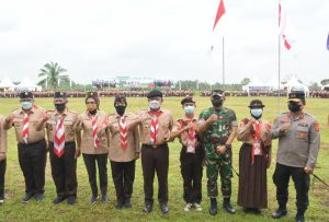Pangdam II/Sriwijaya Hadiri Upacara Pembukaan Jambore Daerah Sumsel Tahun 2021 di Gandus Palembang