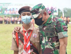 Pangdam II/Sriwijaya Hadiri Upacara Pembukaan Jambore Daerah Sumsel Tahun 2021 di Gandus Palembang