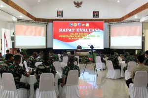 Kodam XVII/Cenderawasih Gelar Rapat Evaluasi Percepatan Vaksinasi Covid-19 di Provinsi Papua