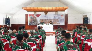 Danrem 172/PWY Kunjungi Kodim 1702/JYW dan Sosialisasikan Kebijakan Pelaksanaan Tugas di Papua