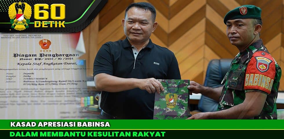 Kasad Apresiasi Babinsa Bantu Kesulitan Rakyat