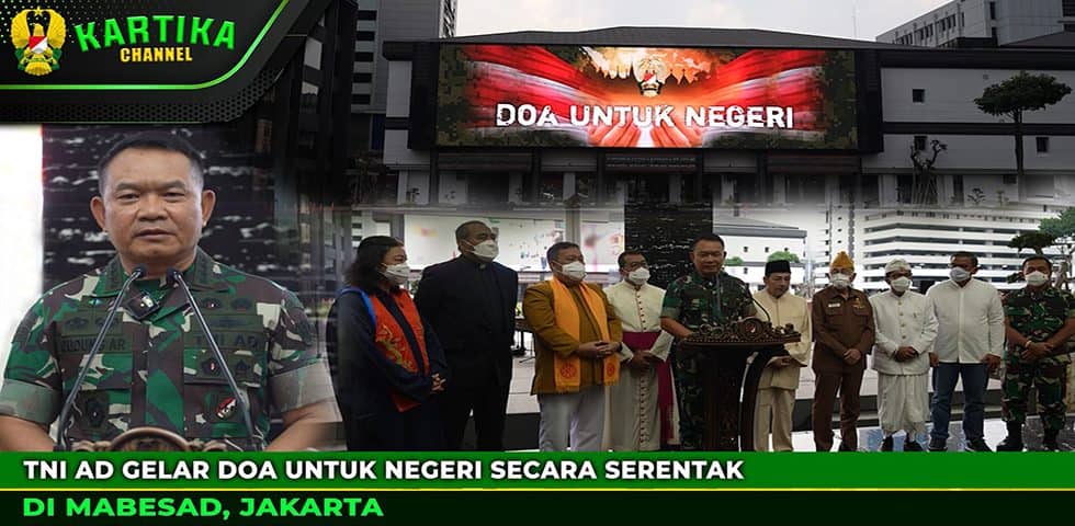 TNI AD Gelar Doa untuk Negeri Secara Serentak di Mabesad, Jakarta  