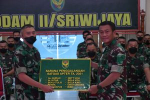 Pangdam II/Sriwijaya Beri Arahan Kepada Prajurit Satgas Teritorial BKO Kodam XVII/Cenderawasih