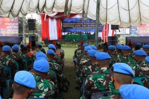 Kasdam I/BB Dampingi Asops Kasad Lakukan Riksiapops Satgas BGC TNI Konga XXXIX-D/Monusco Kongo Yonmek 121/MK