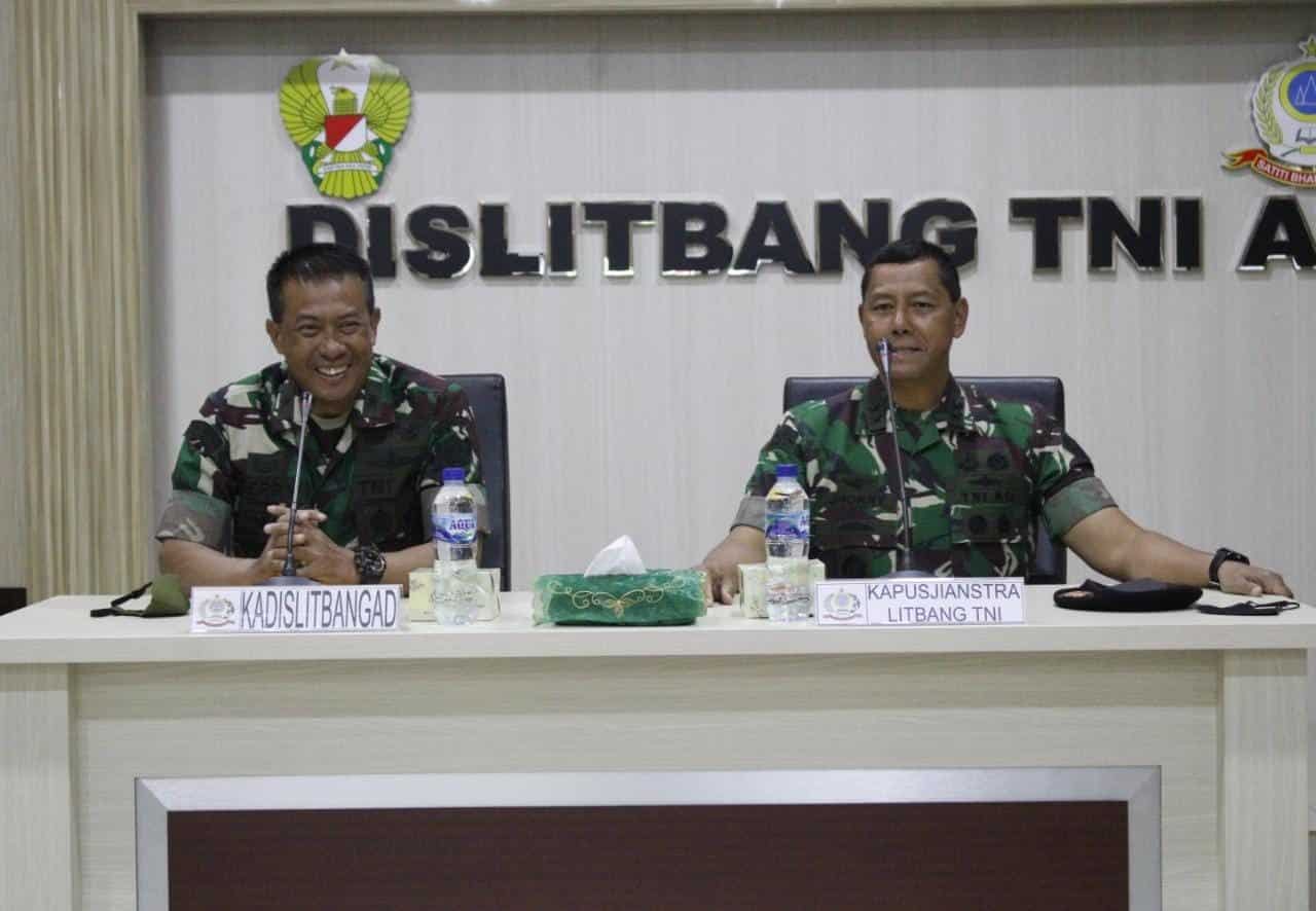 Kadislitbangad Terima Kunjungan Kapusjianstralitbang TNI