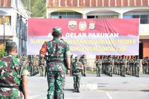 Pangdam I/BB Pimpin Apel Gelar Pasukan Pam VVIP Kunker Wapres RI ke Wilayah Sumut