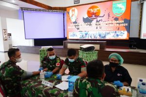 Sambut Hari Juang TNI AD 2021, Kodam XVII/Cenderawasih Gelar Donor Darah