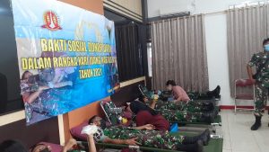 Jelang Hari Juang Kartika, Yonif 757/GV Penuhi Stok Darah PMI Merauke