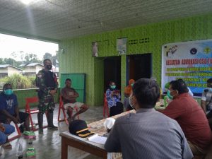 Satgas Yonif 711/RKS Ikuti Kegiatan Advokasi CSO Tingkat Distrik Pencegahan Malaria