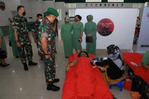 Sambut Hari Juang TNI AD, Kodam I/BB Gelar Baksos Donor Darah Serentak