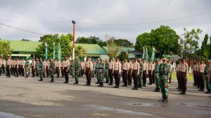 Siswa Dikmaba TNI AD dan Siswa SPN Betung Polda Sumsel Latihan Kolaborasi Pendidikan Terintegrasi TA 2021 di Rindam II/Sriwijaya