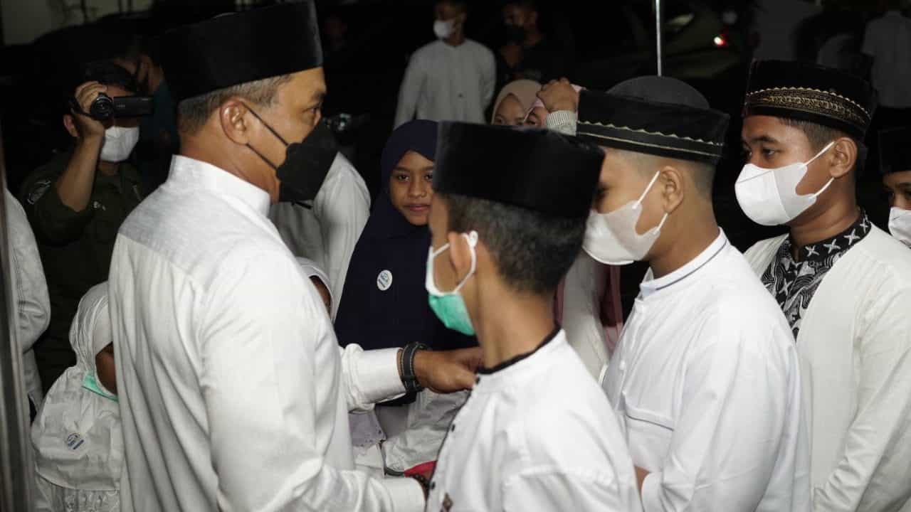 Tiba di Aceh, Pangdam IM Gelar Doa Bersama dan Santuni Anak Yatim