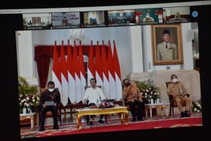 Pangdam II/Sriwijaya Ikuti Arahan Presiden Joko Widodo Terkait Penanganan Covid -19
