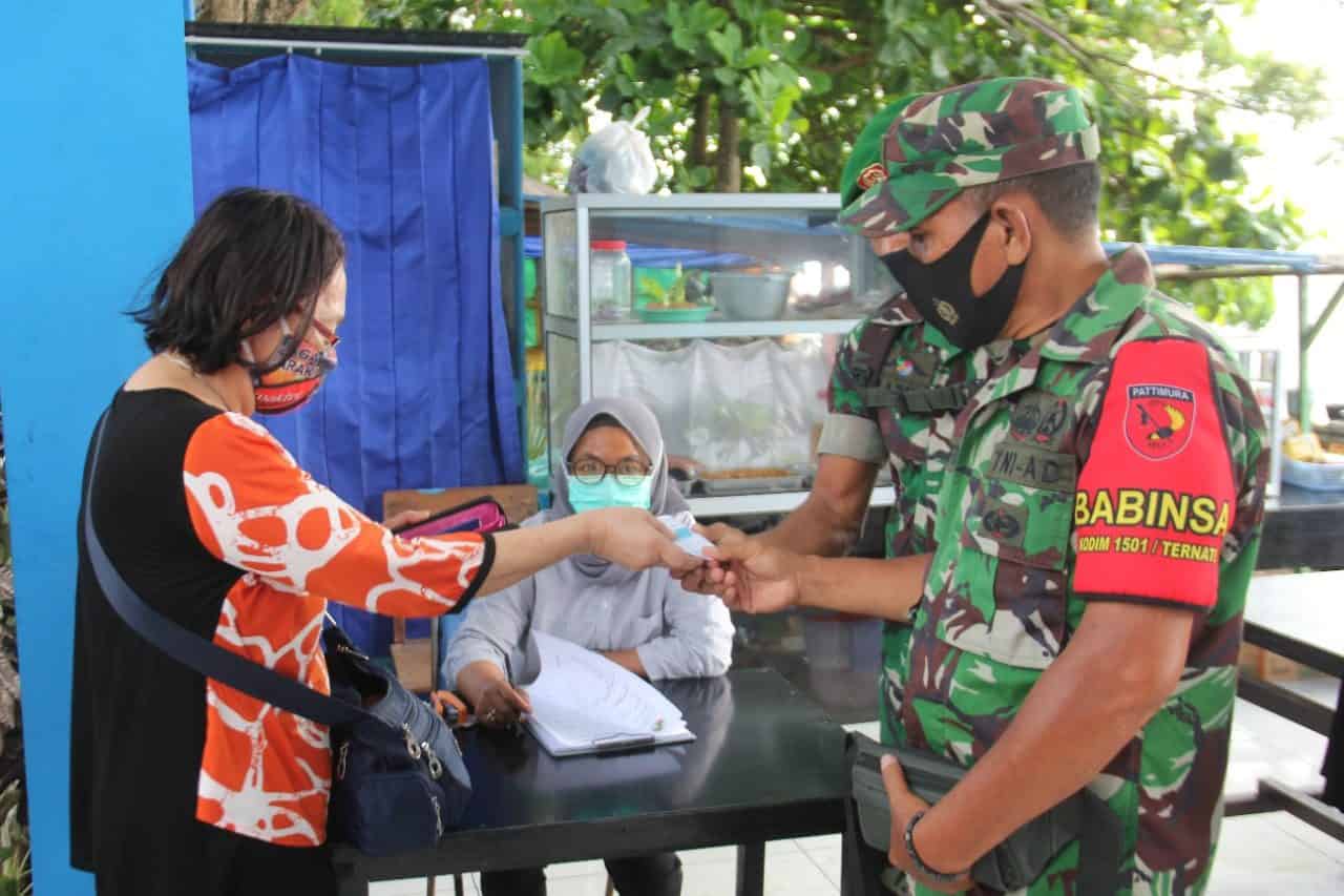 Jelang Nataru, Danrem 152/Baabullah Tinjau Pelaksanaan PPKM di Ternate