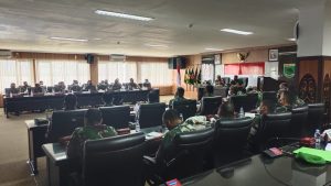 Pangdam Kasuari Pimpin Rapat Evaluasi Progjagar Kodam Semester II 2021