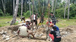 Satgas Yonarhanud 11/WBY, Gotong Royong Membangun Jembatan Gantung Penghubung Dua Desa