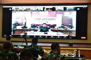 Pangdam II/Sriwijaya Pimpin Rapat Evaluasi Progja dan Anggaran TA 2021