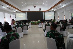 Pangdam XVII/Cenderawasih Buka Rapat Evaluasi Progja Semester II TA. 2021