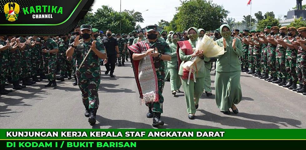Kunjungan Kerja Kepala Staf Angkatan Darat di Kodam I/Bukit Barisan 