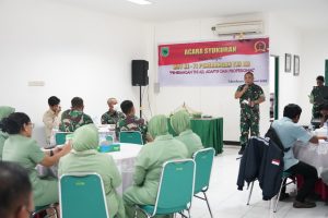 Pendam Kasuari Gelar Syukuran HUT Ke-71 Penerangan TNI AD Bersama Awak Media