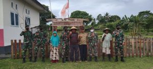 Satgas Kodim Maluku Utara Yonif RK 732/Banau Manfaatkan  Lahan Kosong Dukung Program Ketahanan Pangan