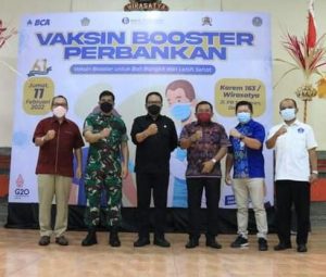 Sinergi Korem 163/Wira Satya dan Bank Indonesia Komitmen Tuntaskan Vaksinasi Insan Perbankan