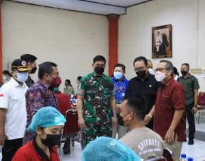 Sinergi Korem 163/Wira Satya dan Bank Indonesia Komitmen Tuntaskan Vaksinasi Insan Perbankan