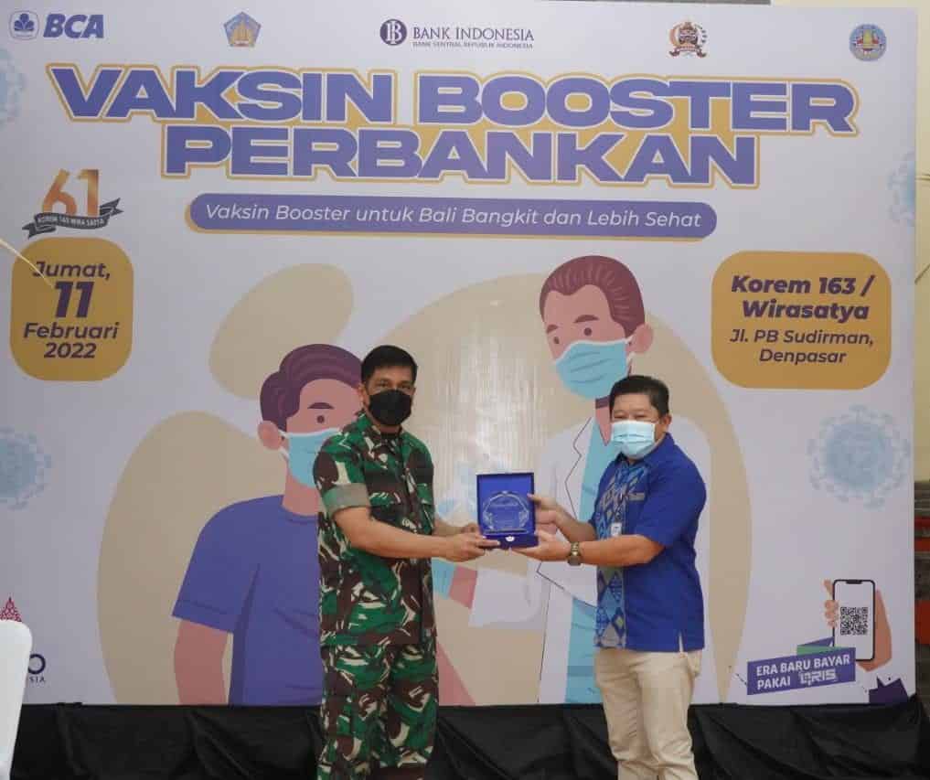 Sinergi Korem 163/Wira Satya dan Bank Indonesia Komitmen Tuntaskan Vaksinasi Insan Perbankan