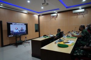 Pangdam XVII/Cenderawasih Ikuti Rapat Vicon Liga Santri Nasional 2022