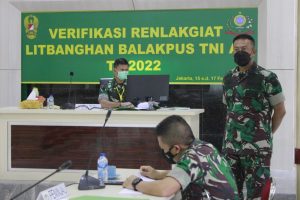 Kadislitbangad Sidak Verifikasi Renlakgiat Litbanghan Balakpus TNI AD