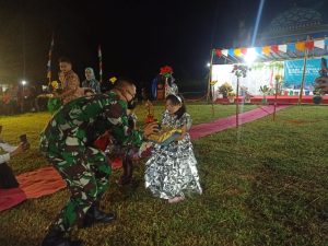 Satgas Kodim Maluku Yonarhanud 11/WBY Hadiri Acara Peringatan Hari Peduli Sampah Nasional Tahun 2022 di Desa Latu