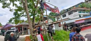 Tolak Radikalisme, Korem 182/JO dan Pemuda Kabupaten Fak-Fak Pasang Spanduk : Kami Cinta NKRI