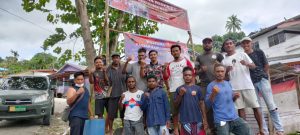Tolak Radikalisme, Korem 182/JO dan Pemuda Kabupaten Fak-Fak Pasang Spanduk : Kami Cinta NKRI