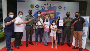 Danrem 061/SK, Pantau Langsung Pelaksanaan Vaksinasi Booster Cinta Tanah Air di Kota Bogor