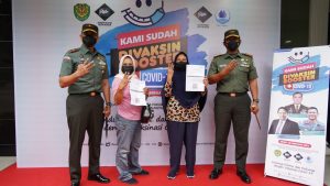 Danrem 061/SK, Pantau Langsung Pelaksanaan Vaksinasi Booster Cinta Tanah Air di Kota Bogor