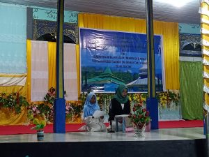 Satgas Yonarhanud 11/WBY Bersama Warga Peringati Isra’ Mi’raj Nabi Muhammad SAW 1443 H di Desa Hualoy