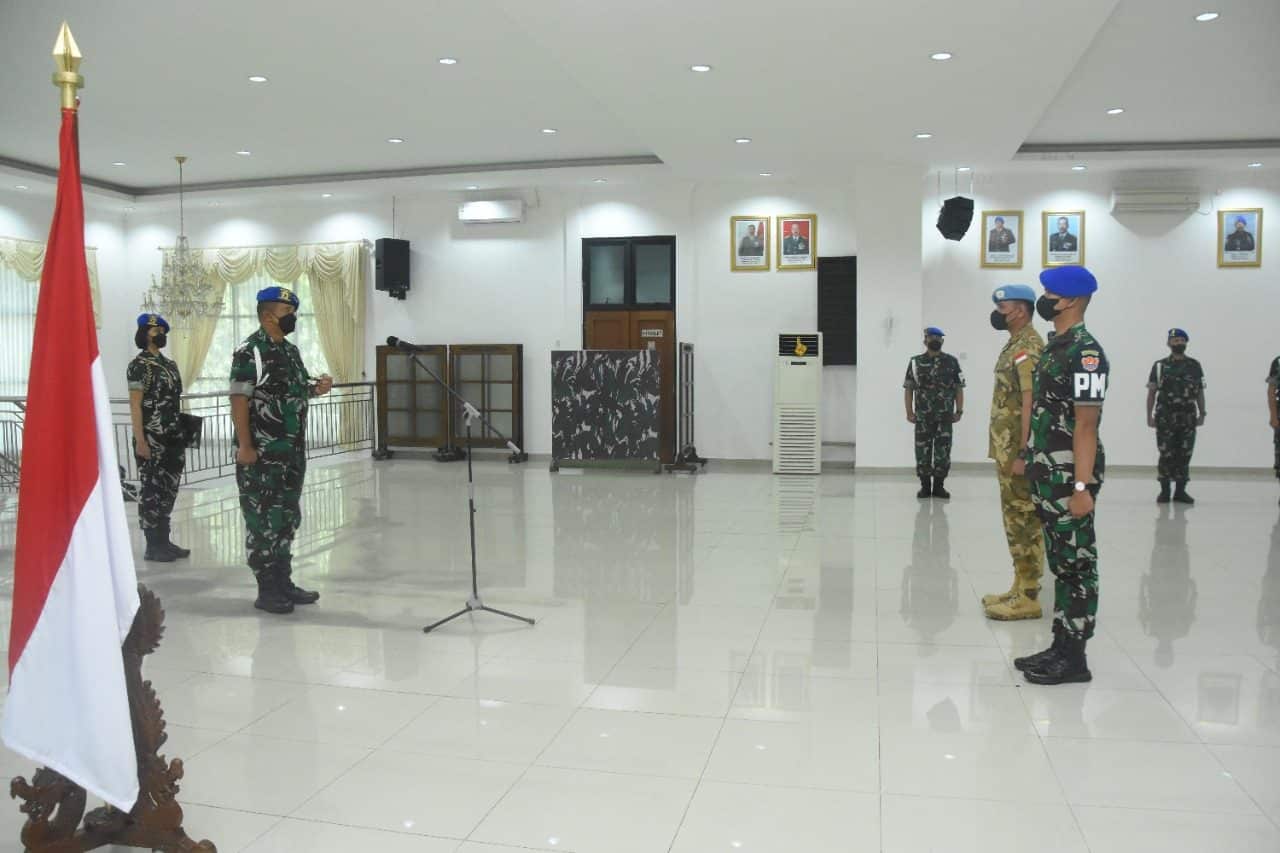 Danpuspomad Pimpin Laporan Korps Penerimaan Satgas TNI MPU Konga XXV-M UNIFIL dan Alih Tugas Perwira Abituren Dikmapa PK TA 2021