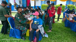 Serbuan Vaksinasi Covovax Kodim 0402/OKI Sasar Daerah Pesisir Kabupaten OKI